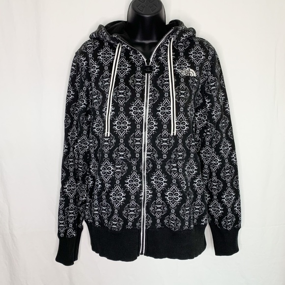 The North Face / Damask Pattern Full Zip Hoodie - Picture 11 of 13